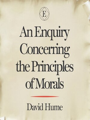 cover image of An Enquiry Concerning the Principles of Morals